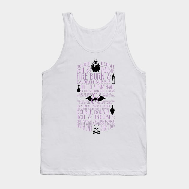 Double, Double Toil & Trouble Tank Top by SingeDesigns